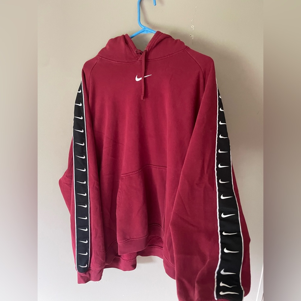 Maroon Nike hoodie, size XXL